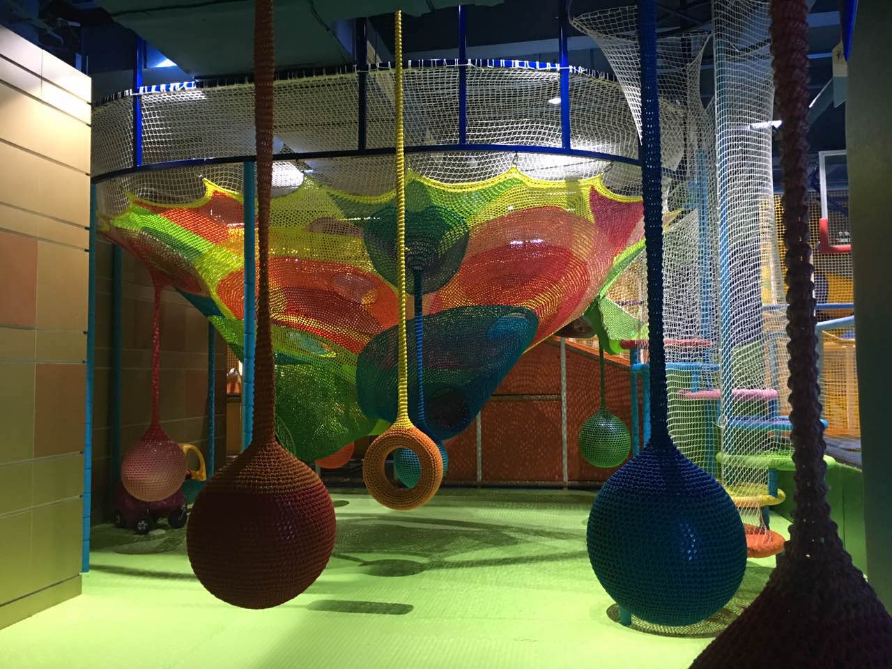 Rainbow Net in Soft Playground