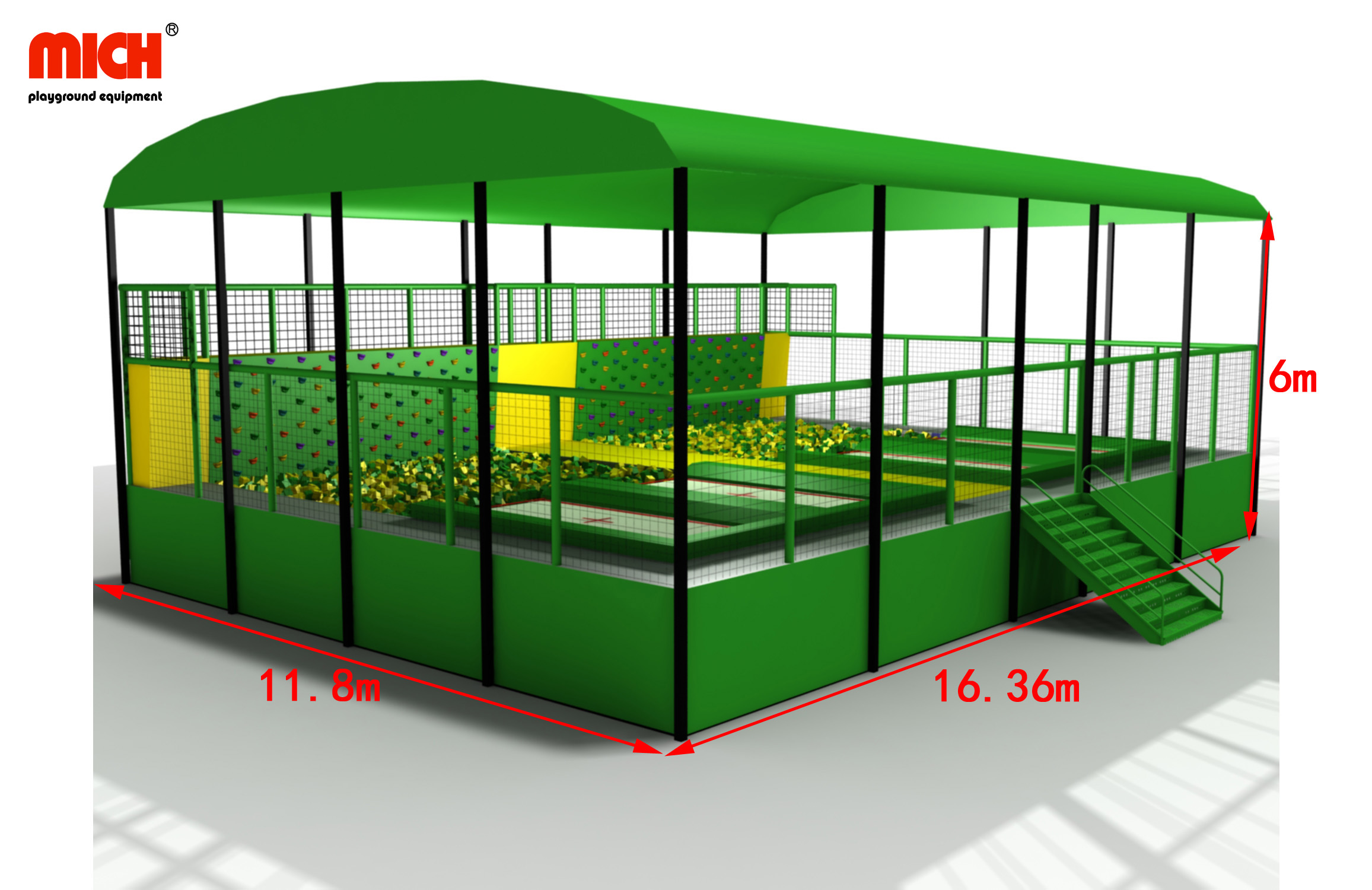 Customized Outdoor High Performance Trampoline Park