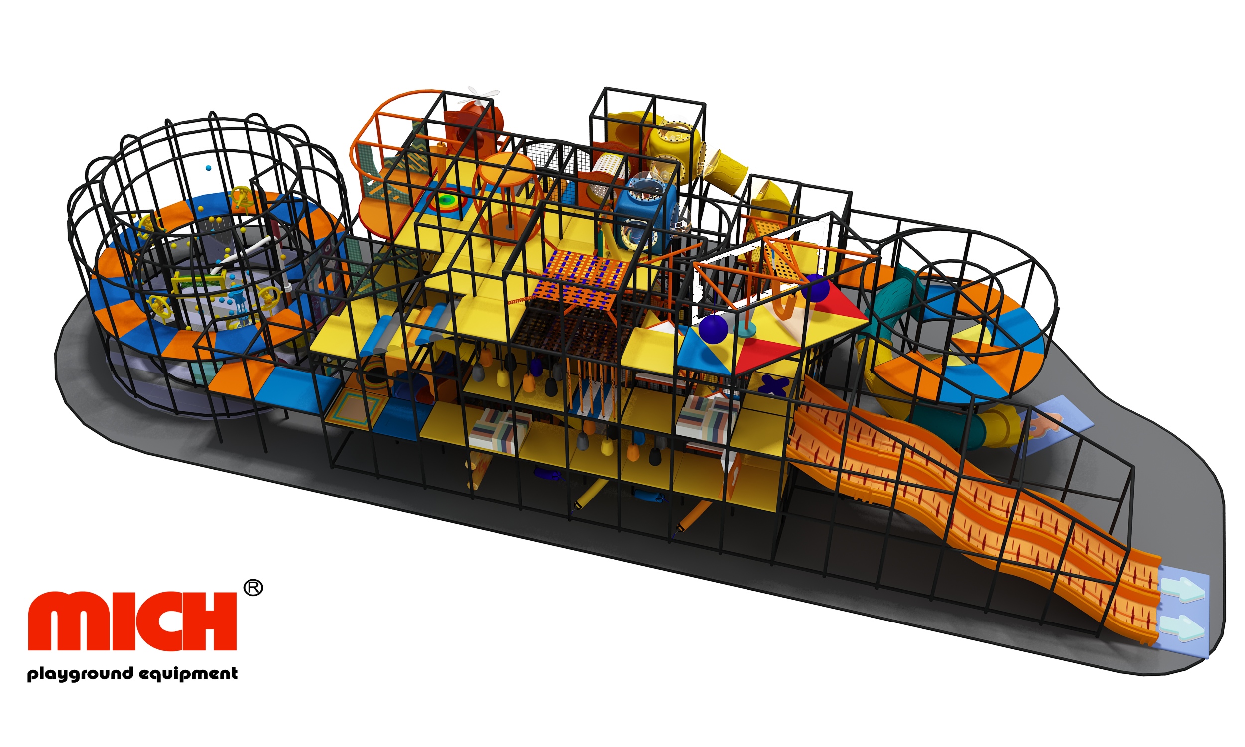 Recommend Large Mich 4 Levels New Design Indoor Playground