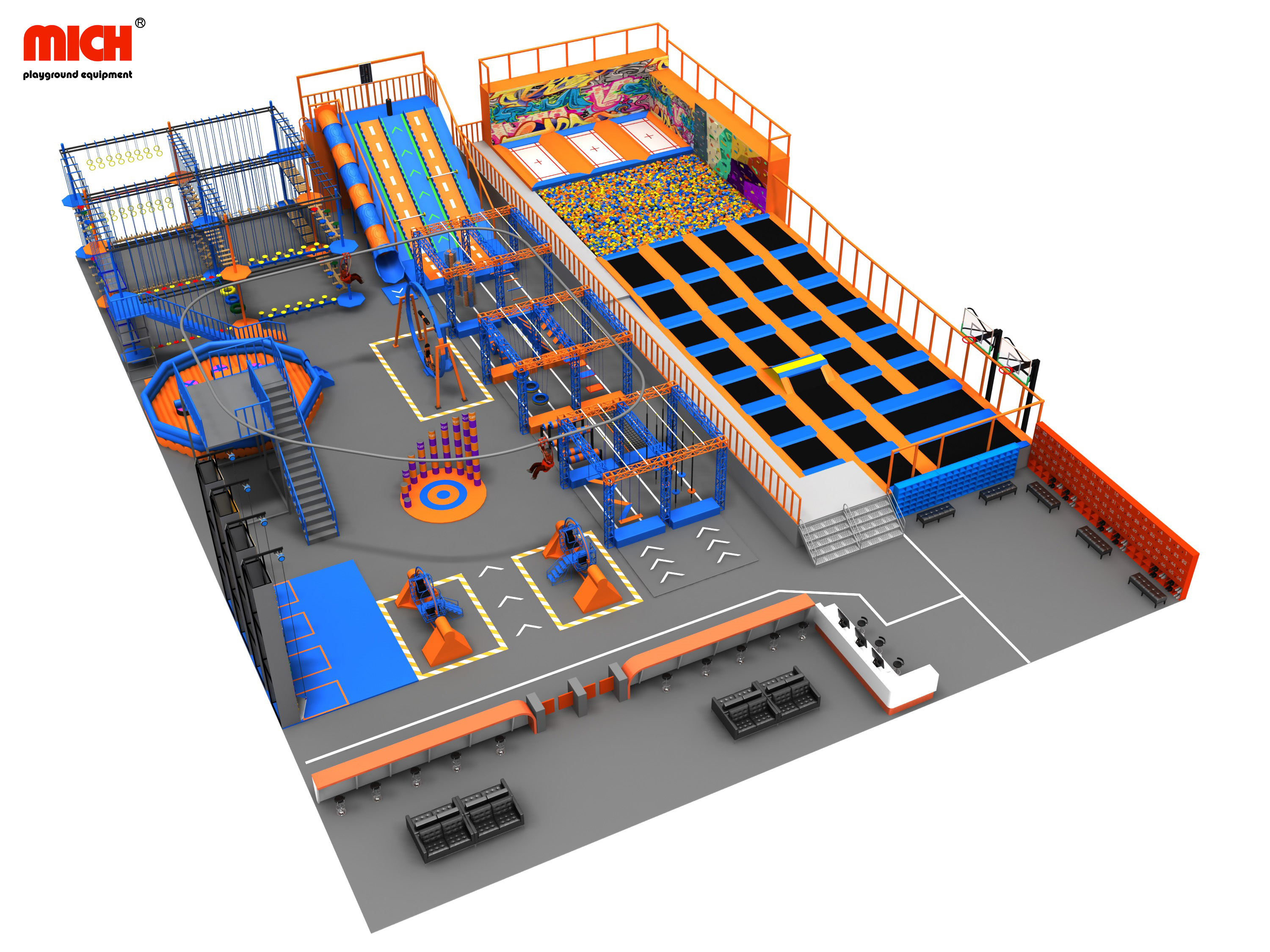 New Concept Trampoline Park And Sports Game