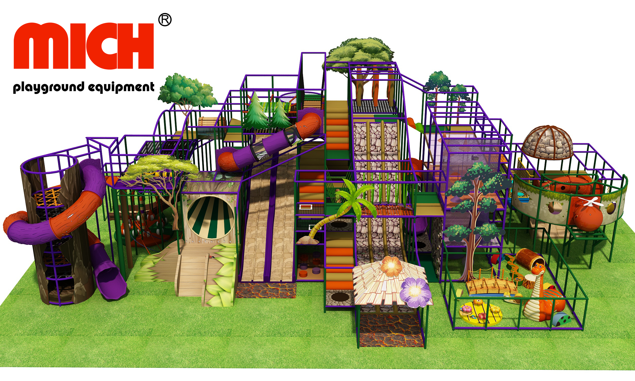 Large Indoor Jungle Theme Soft Children's Park