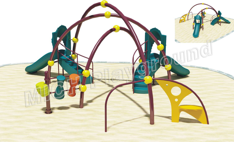 Kids Outdoor Climbing Frame with Slide