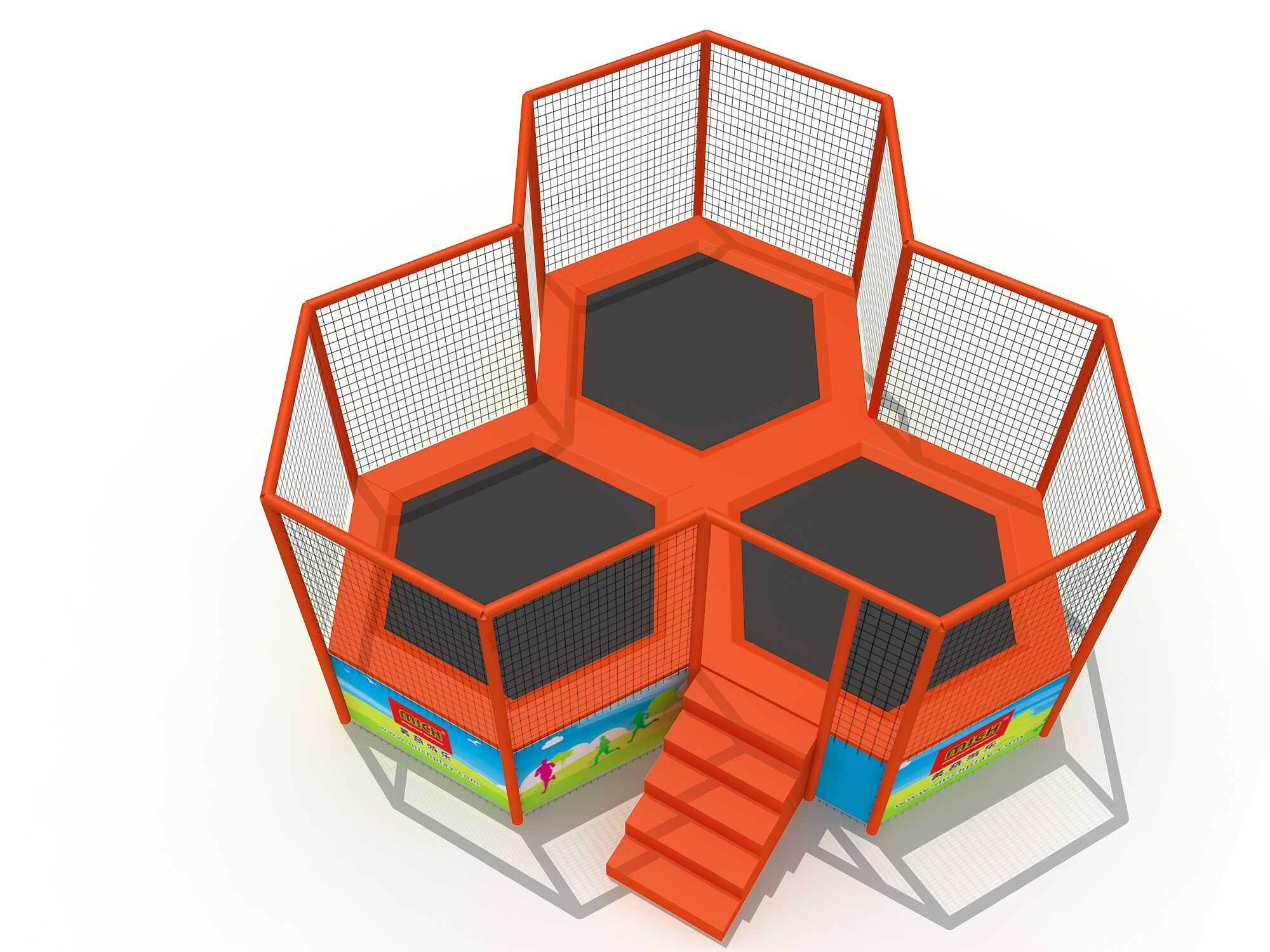 New features: Hexagon trampoline