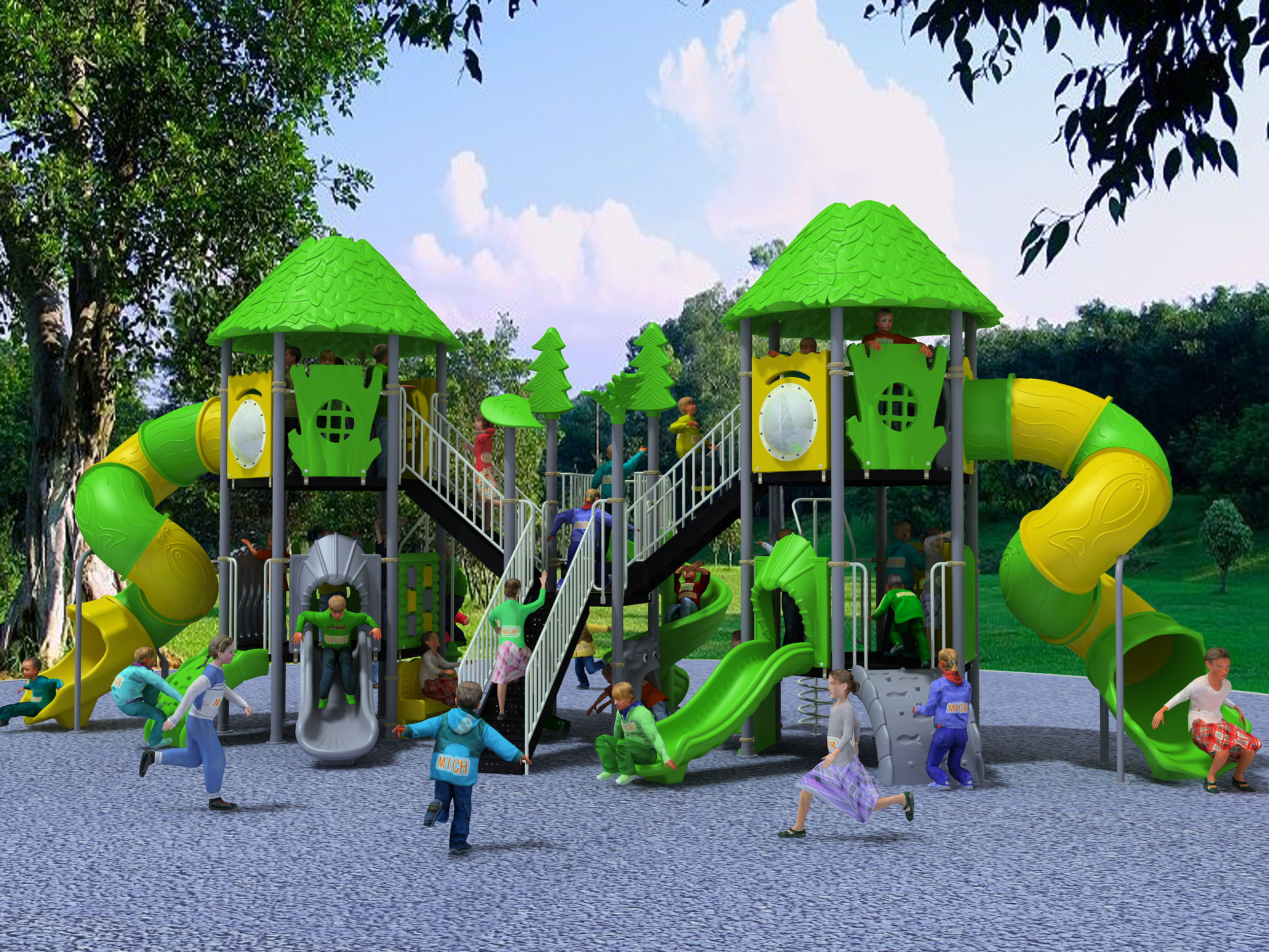 How to build a children's outdoor playground?