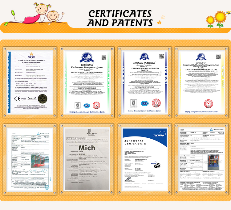 Trampoline Park Certificate and Patents