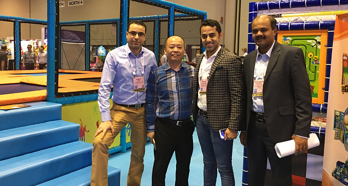 Partnership in trampoline park development, illustrating a unified approach to delivering exhilarating play experiences for all ages.