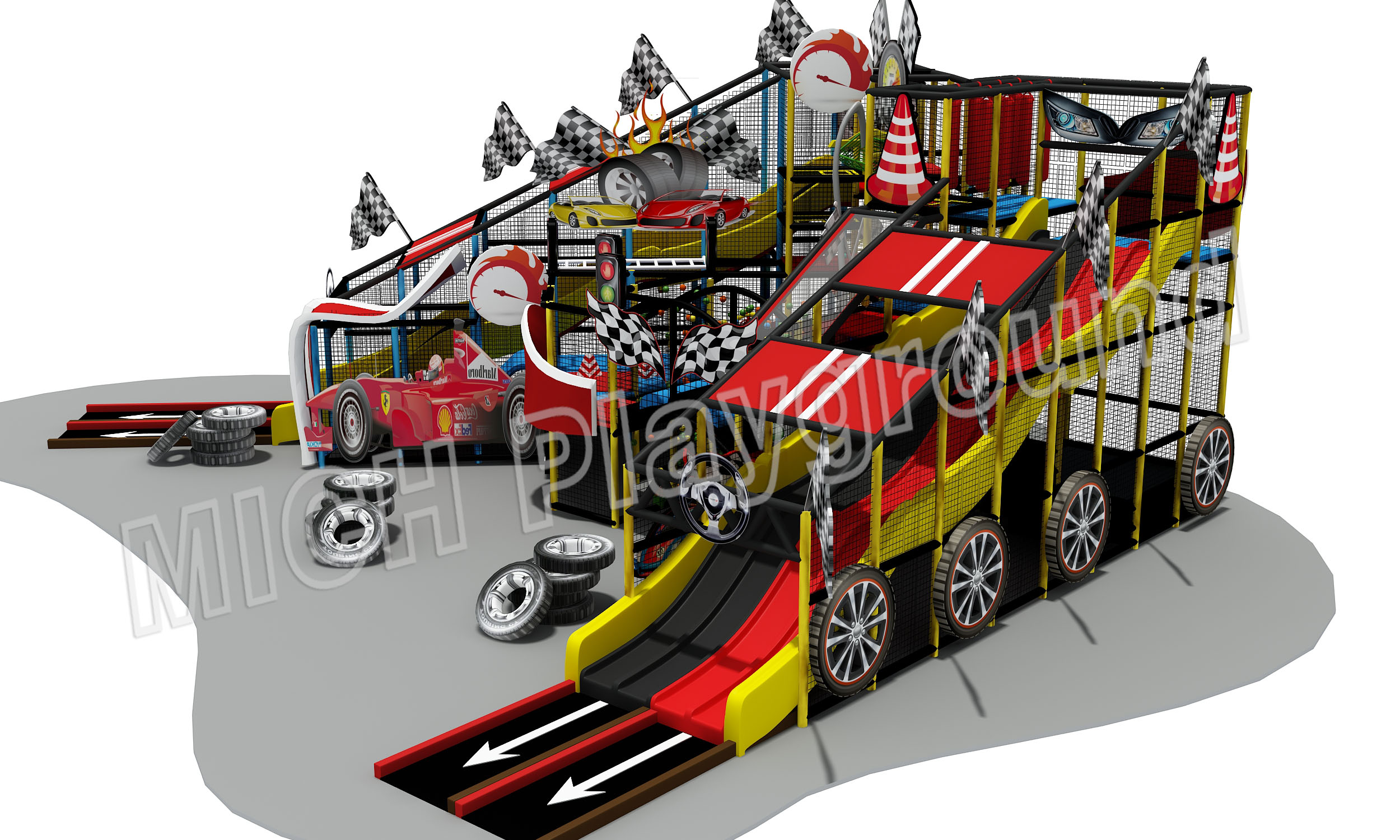 F1 Racing Car Themed Children Indoor Park