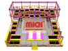 Mich New Design Indooor Staircase Trampoline Park with Foam Pits