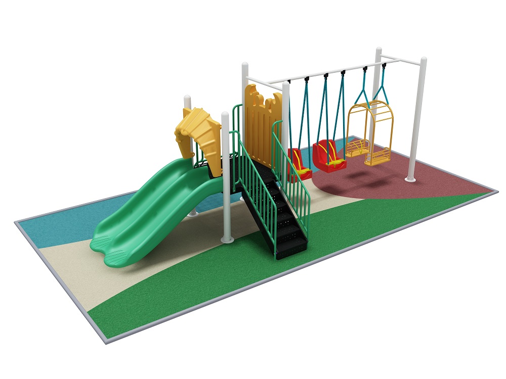 Kids Outdoor Playground with Swings And Slides