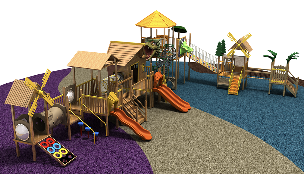 Outdoor playground for kindergarten