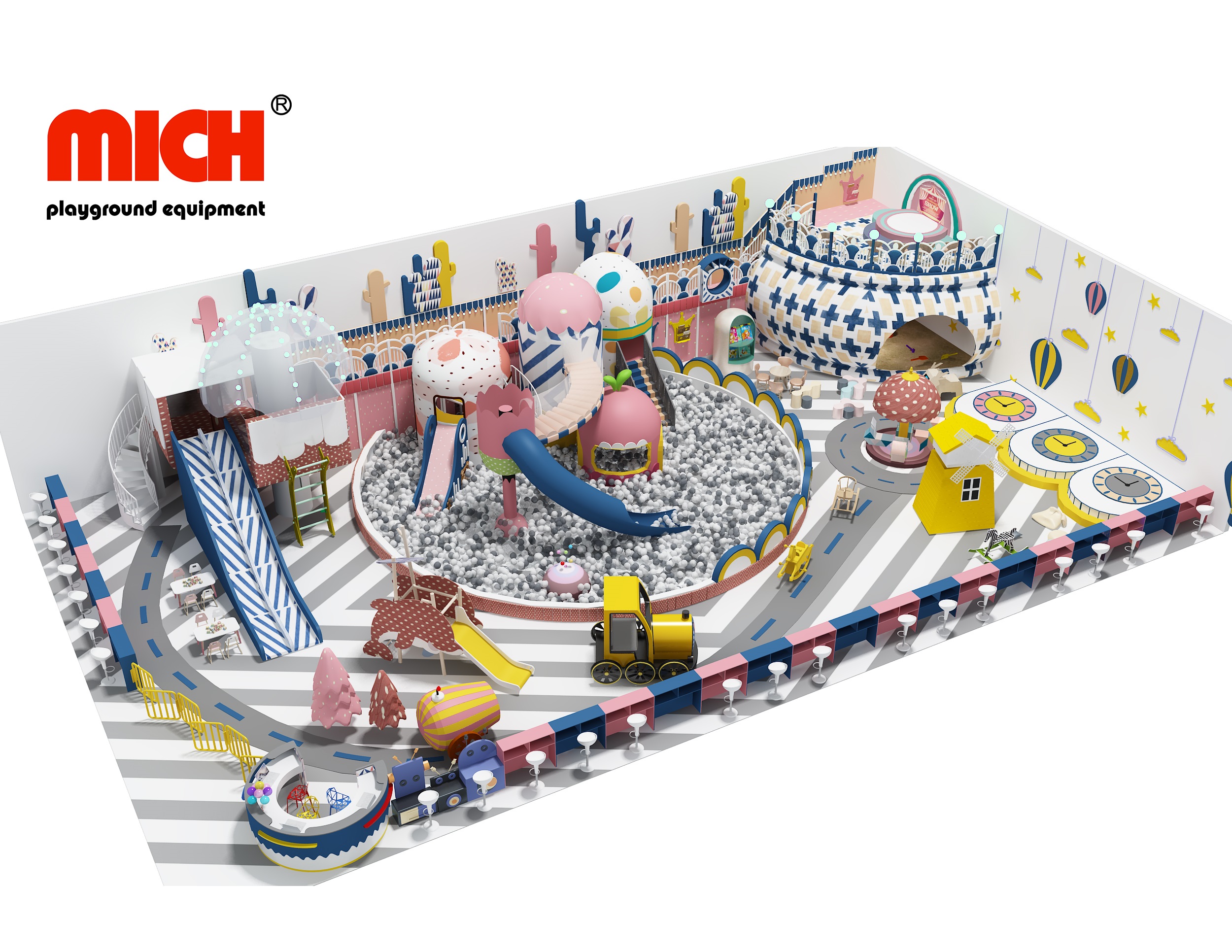 What is the benefit of indoor playground equipment?