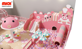 Custom Pink Children Indoor Playhouse