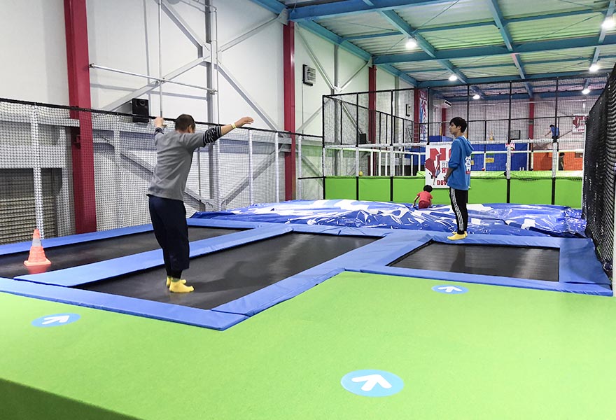 This trampoline park project located in Japan, total around 800sqm.