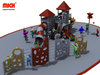 Castle Themed Plastic Metal Toddler Outdoor Playground Set