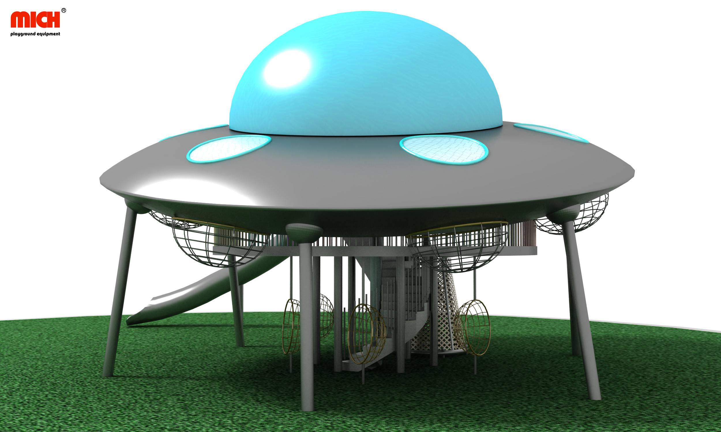UFO Spaceship Unique Outdoor Play Structure