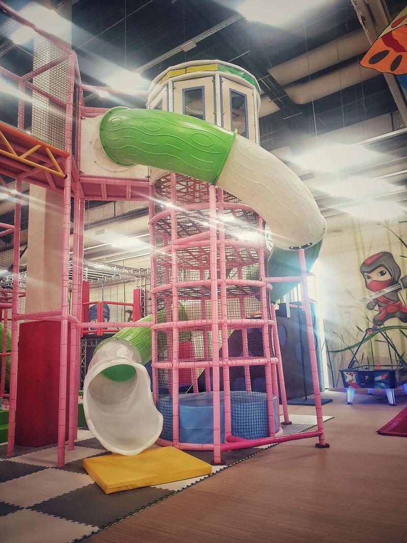 china indoor playground Plastic spiral tube Slides