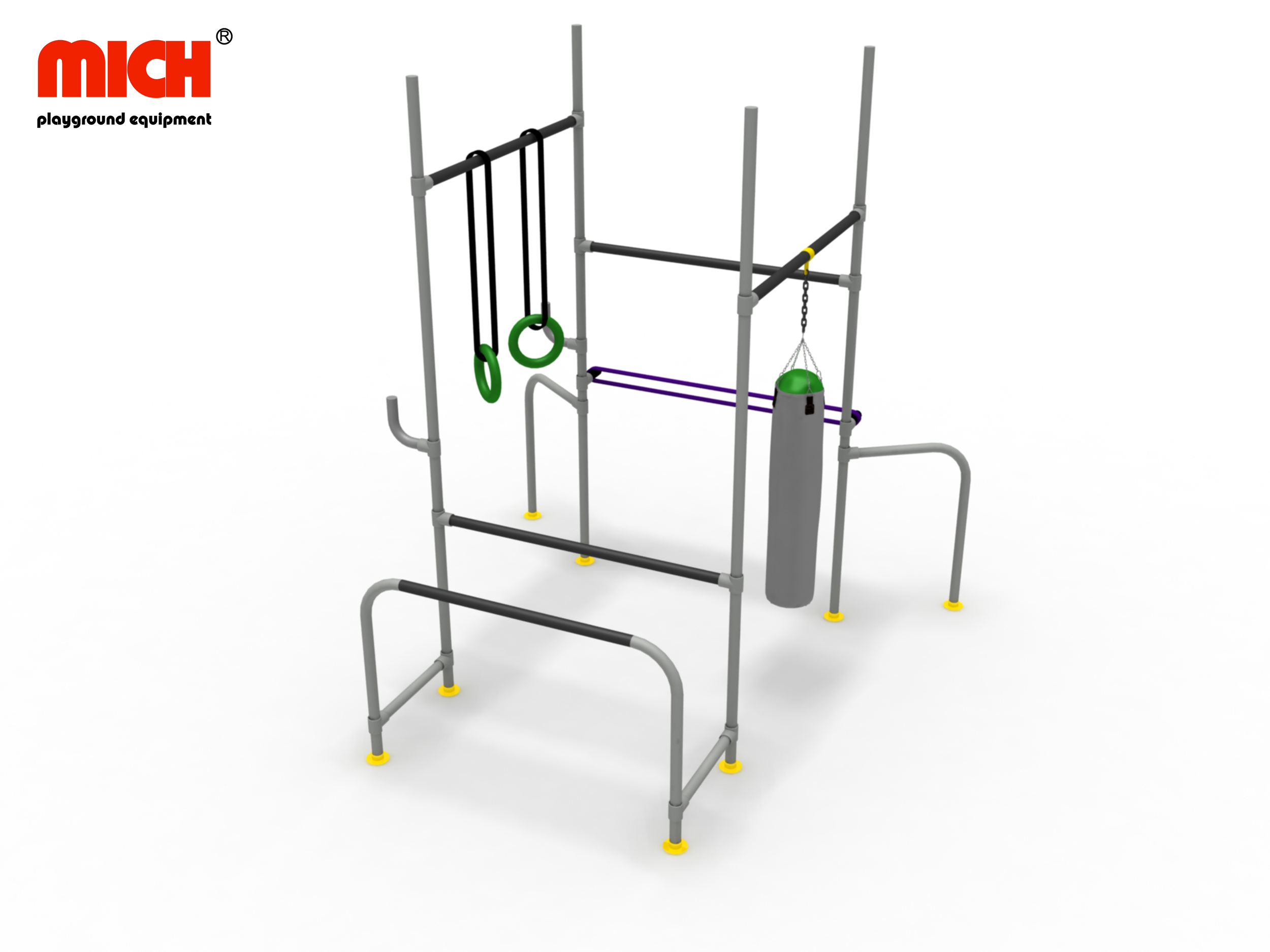 Small Kids Outdoor Parkour Gym Equipment