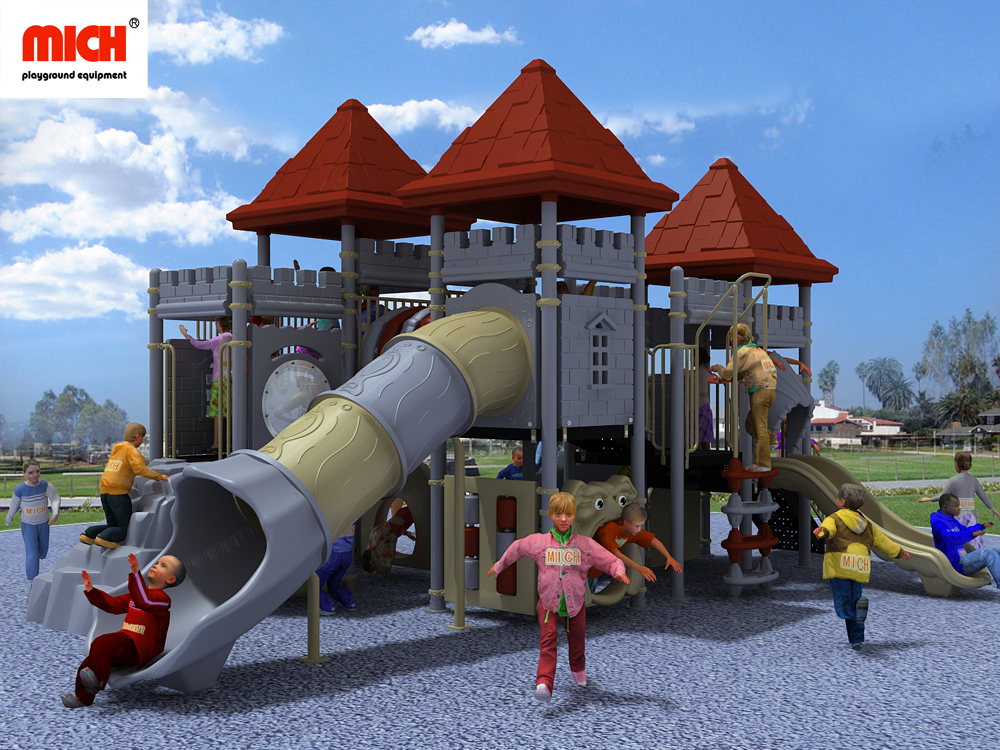 Customized Castle Themed Kids Outdoor Playground