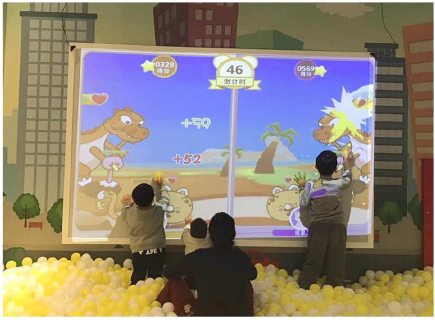 ball pool projector interactive games