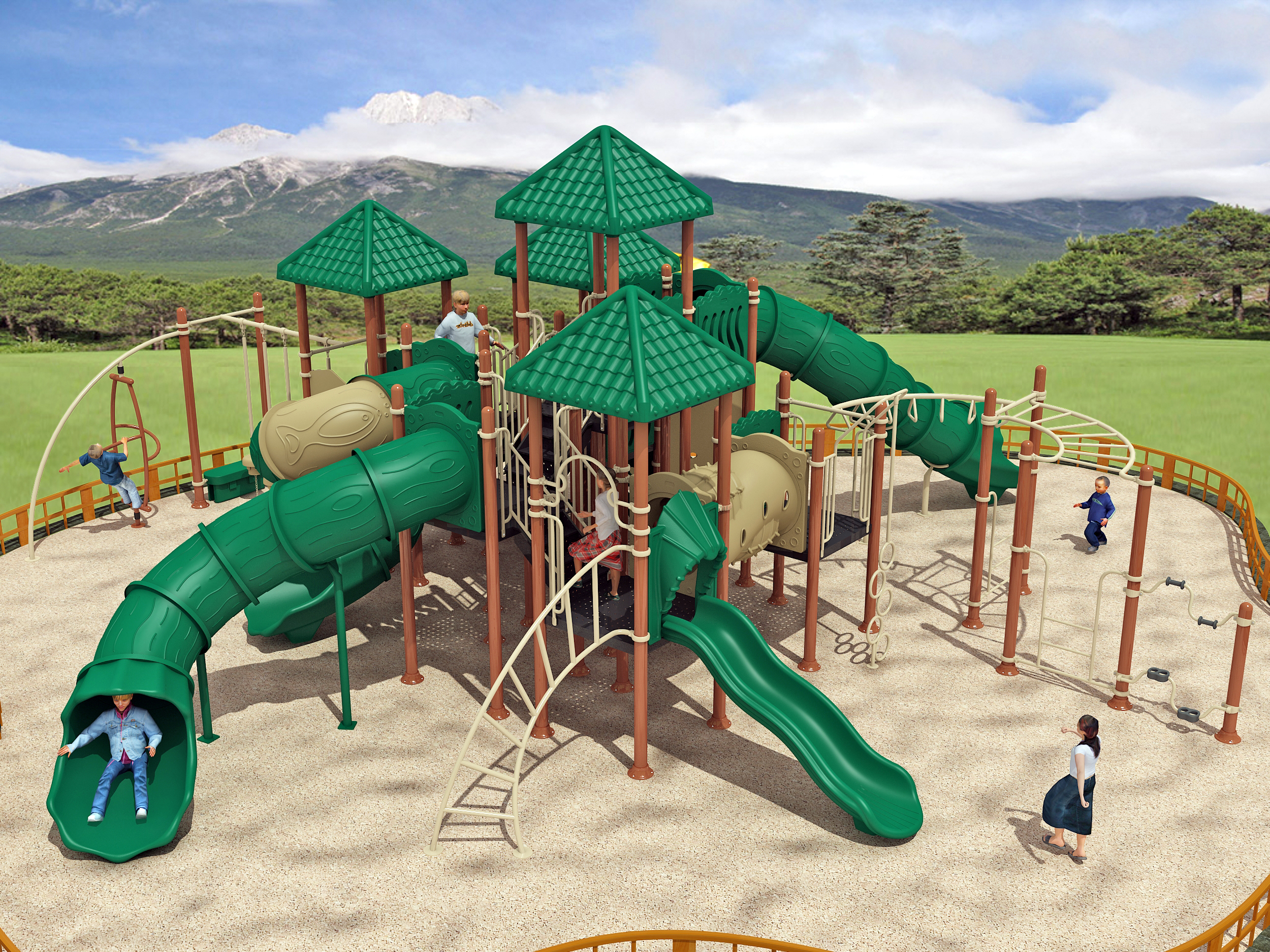 Why are non-standard custom playgrounds popular?