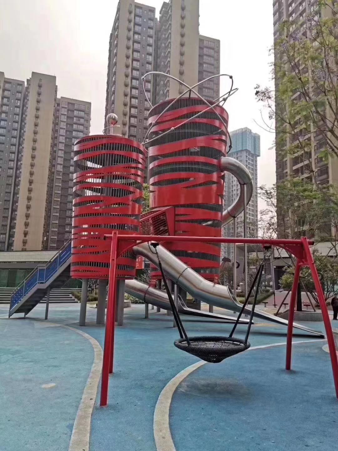 modern outdoor play structure