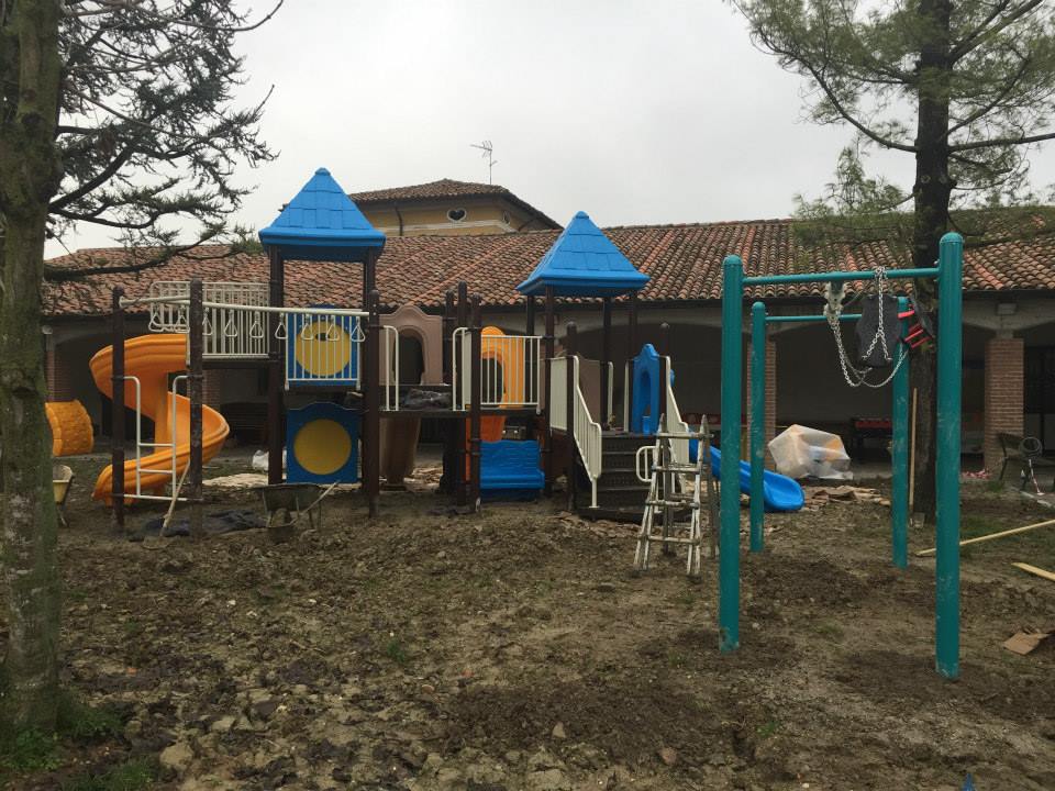 5 Lanes Slides Children Outdoor Playground