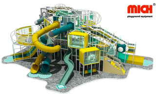 500sqm Modern Future Themed Fitness Exercise with Slide for Kids