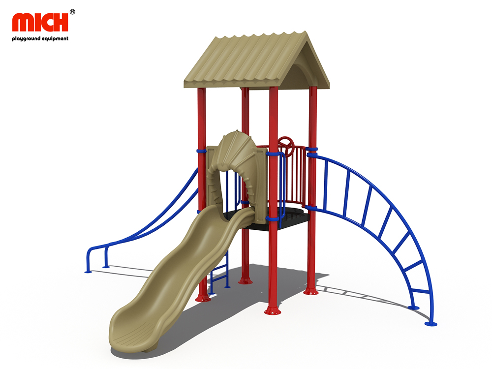 Small Outdoor Playground with Slides