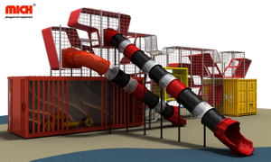 Outdoor Tube Slides with Modern Frame Structure