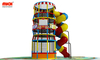 Spider Mountain Climbing Tower with Spiral Slides