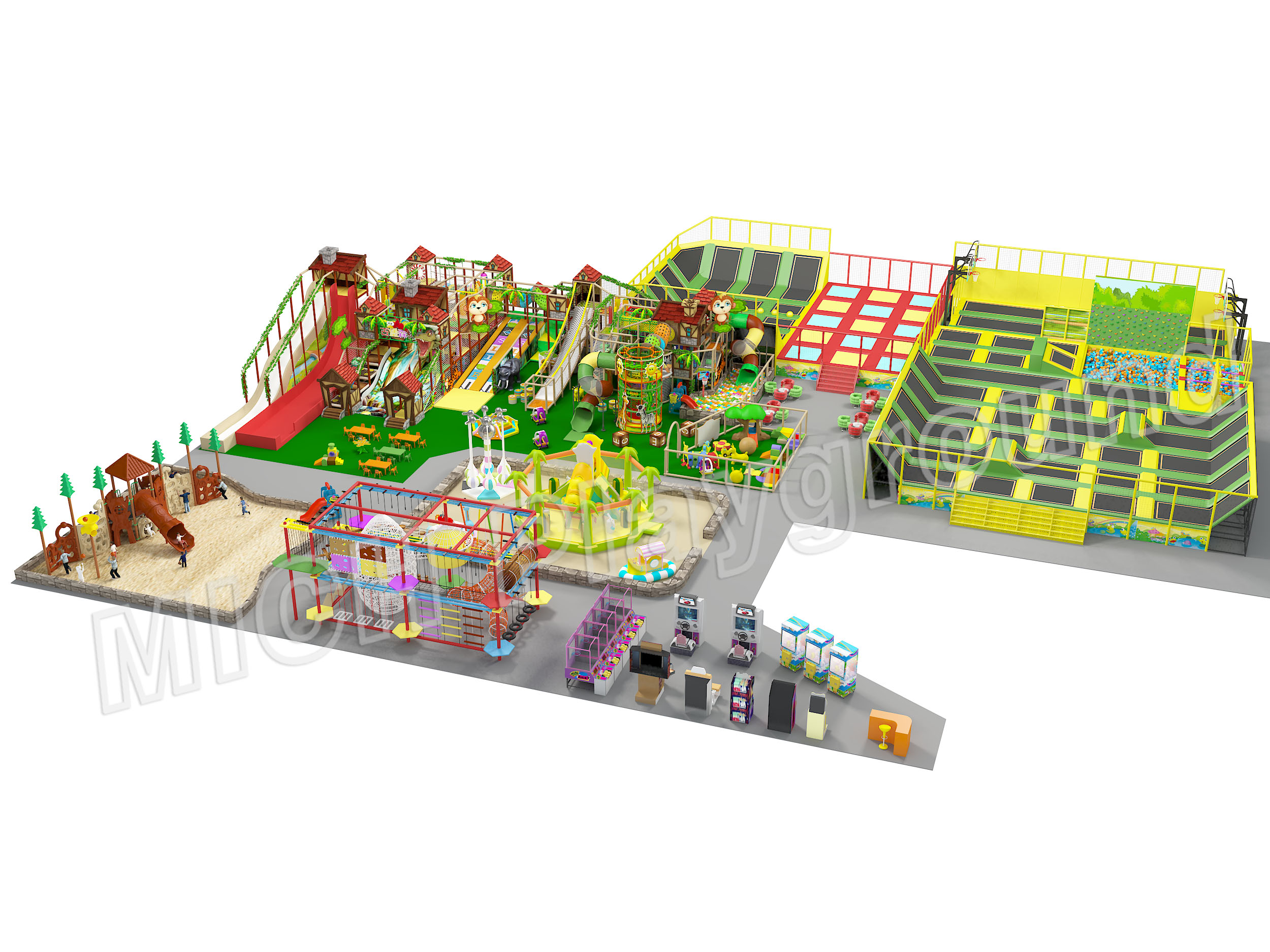 2400sqm Large Commercial Indoor Trampoline Playground