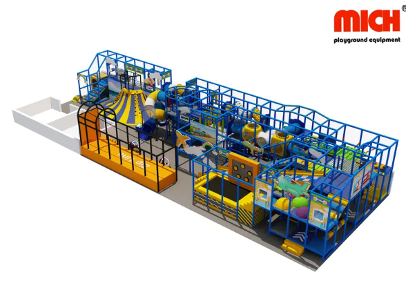 2 Levels Airplane Themed Kids Playground
